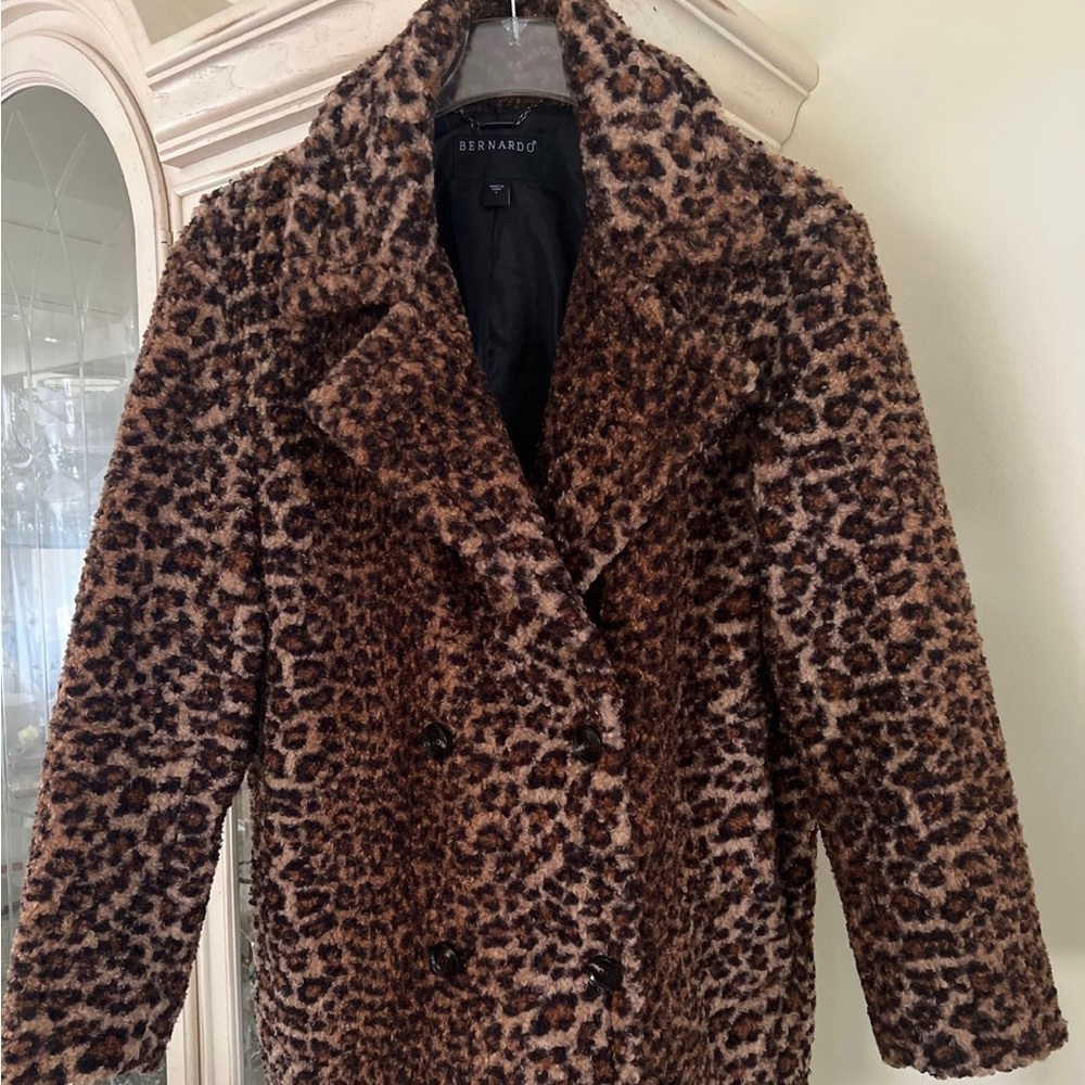 Bernardo Black and Brown Teddy Jacket Ladues Large